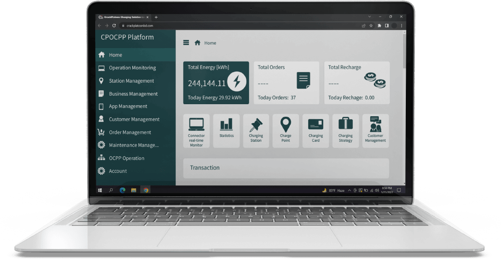 EVSE Networking - Crackplatoon Charging Solution Litited