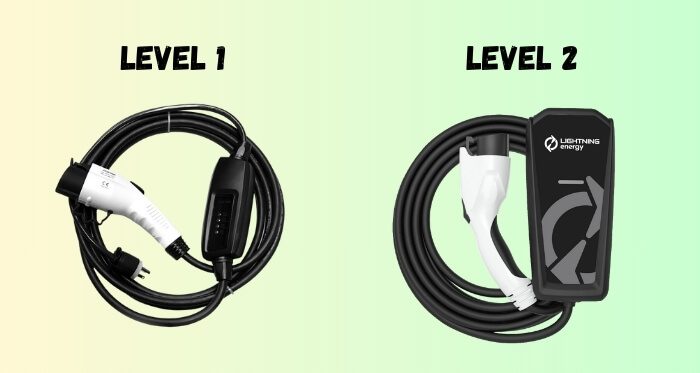 Level 1 AC Charger, Level 2 AC Charger, DC Fast Charger