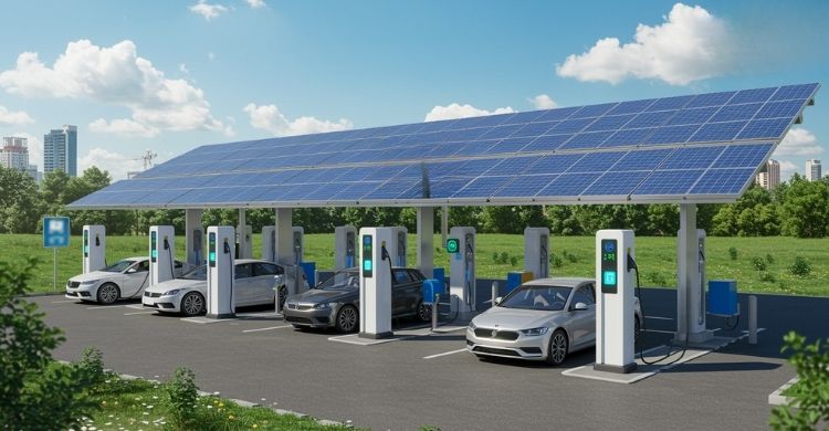 What are the Environmental Benefits of Using Solar Energy for EV Charging